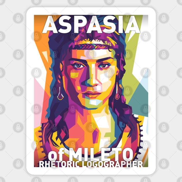 Aspasia of Mileto Sticker by Shecience